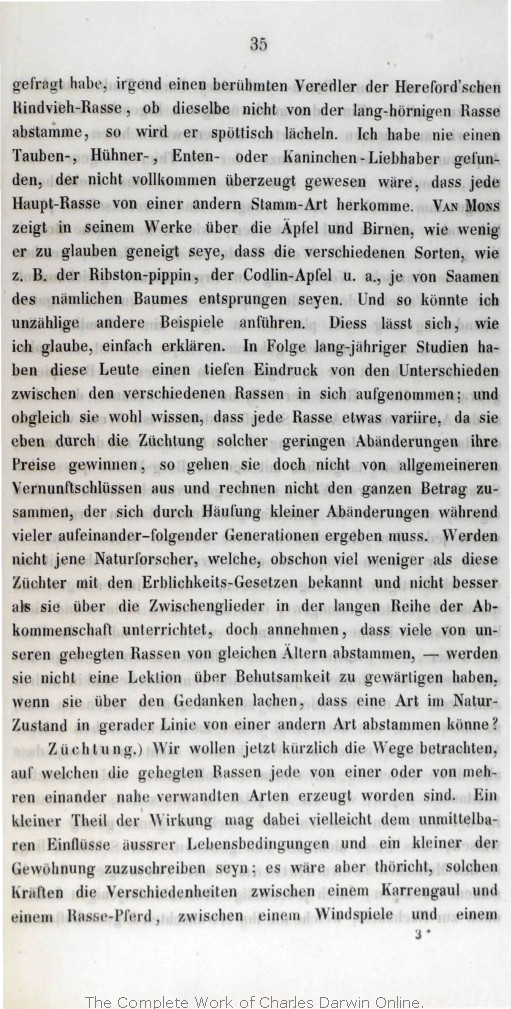 Darwin C R 1860 Uber Die Entstehung Der Arten Im Thier Und Pflanzen Reich Durch Naturliche Zuchtung Oder Erhaltung Der Vervollkommneten Rassen Im Kampfe Um S Daseyn Translated By H G Bronn Stuttgart Schweizerbart