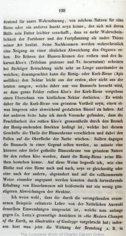 darwin c r 1860 uber die entstehung der arten im thier und pflanzen reich durch naturliche zuchtung oder erhaltung der vervollkommneten rassen im kampfe um s daseyn translated by h g bronn stuttgart schweizerbart