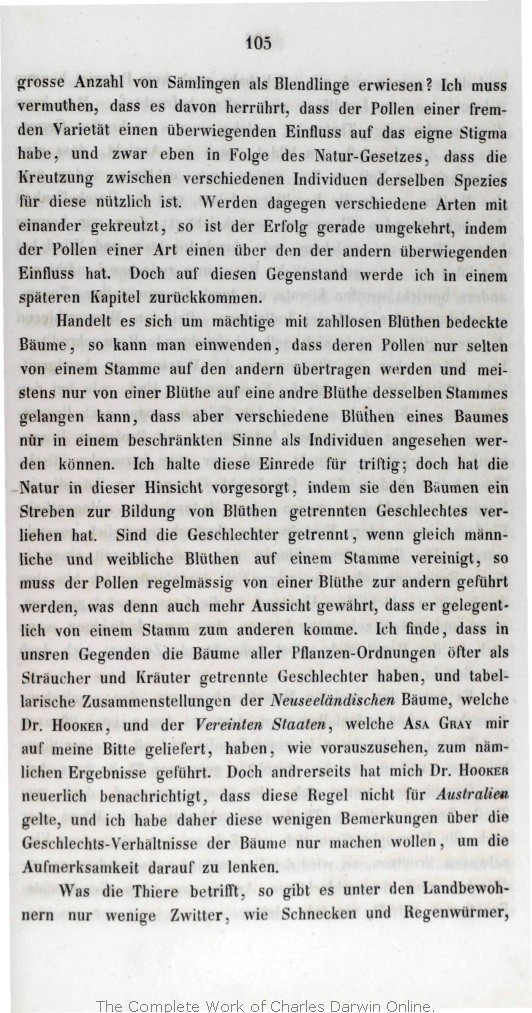 darwin c r 1860 uber die entstehung der arten im thier und pflanzen reich durch naturliche zuchtung oder erhaltung der vervollkommneten rassen im kampfe um s daseyn translated by h g bronn stuttgart schweizerbart