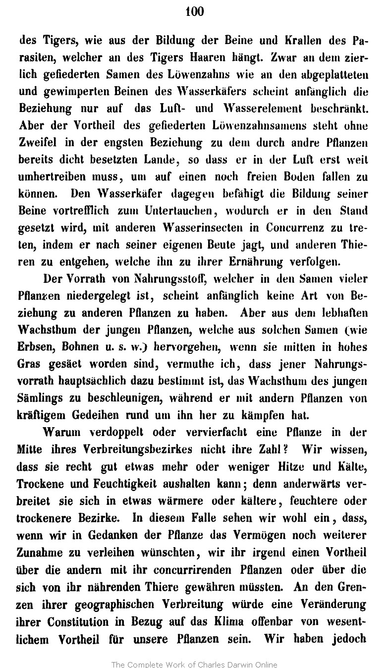 Darwin C R 1867 Die Entstehung Der Arten Im Thier Und Pflanzen Reich Durch Naturliche Zuchtwahl Oder Erhaltung Der Vervollkommneten Rassen Im Kampfe Um S Daseyn Translated By H G Bronn And J V