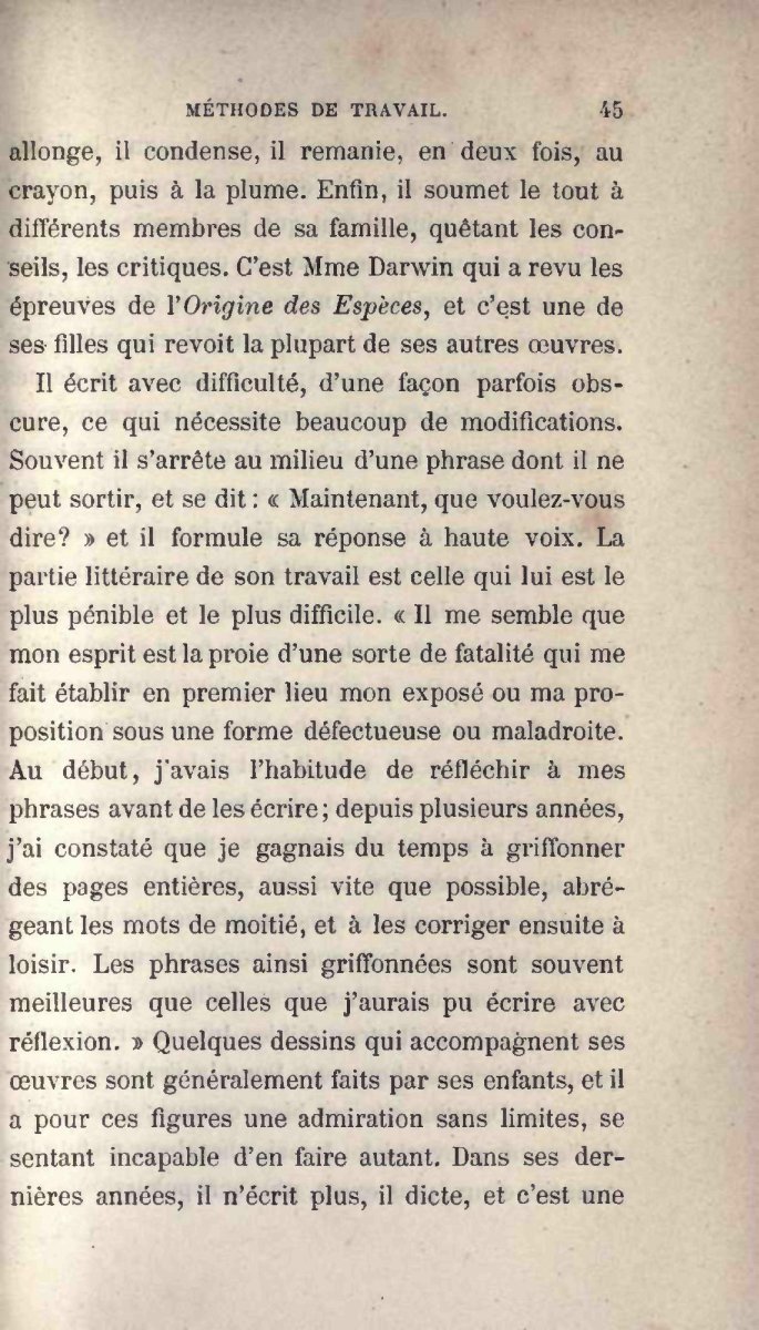 de Varigny, H. 1889. Charles Darwin. Paris: Librairie Hachette.