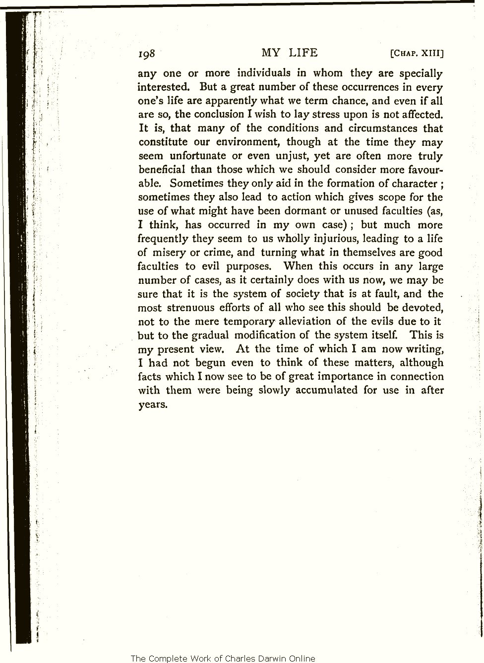 Wallace, A. R. 1905. My life: A record of events and opinions. London:  Chapman and Hall. Volume 1.