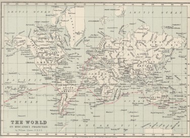 Map of the Beagle voyage
