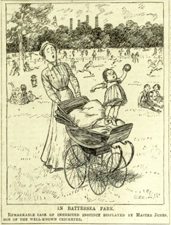 A person pushing a baby in a stroller