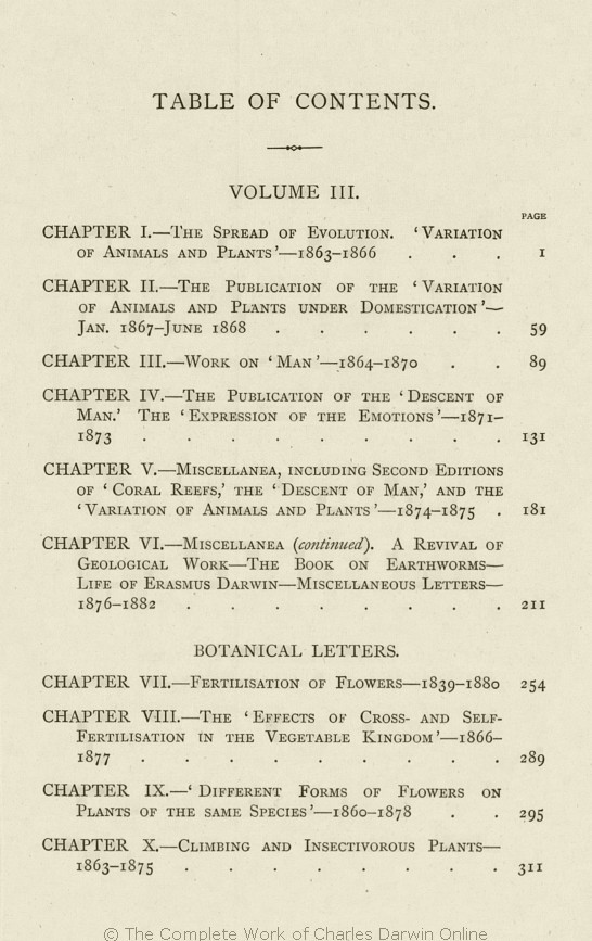 Darwin, Francis ed. 1887. The life and letters of Charles Darwin 
