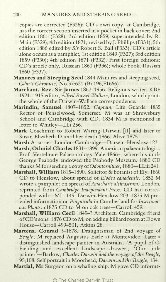 Freeman, R. B. 1978. Charles Darwin: A companion. Folkstone: Dawson.